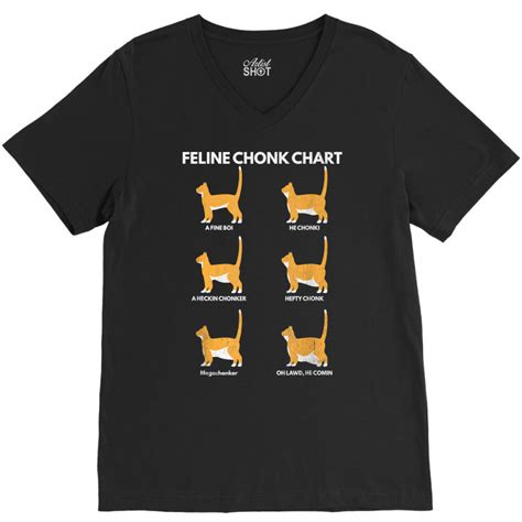 Custom Feline Chonk Chart Funny Cat Scale Meme Cat Dad Cat Mom T Shirt