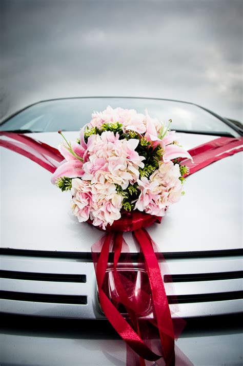 The cost of the decoration varies depending on the designs and material used. Free photo: Wedding car decorated with flowers - Bouquet ...