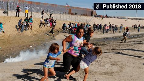 opinion tear gassing at the border the new york times