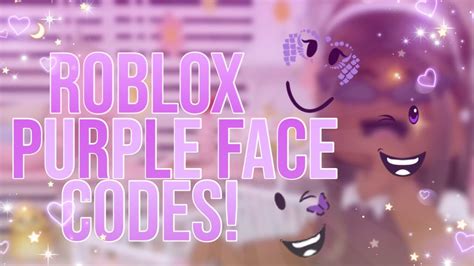 Roblox Purple Face Codes Links Iialyxia ୨🍪୧ Youtube
