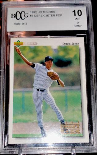 1992 Ud Minors Derek Jeter 5 Rookie Bccg 10 Yankee Great Ebay