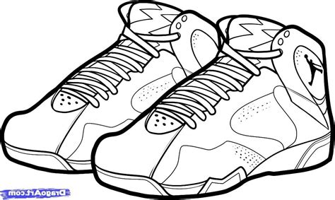 Coloring Pictures Of Jordan Shoes