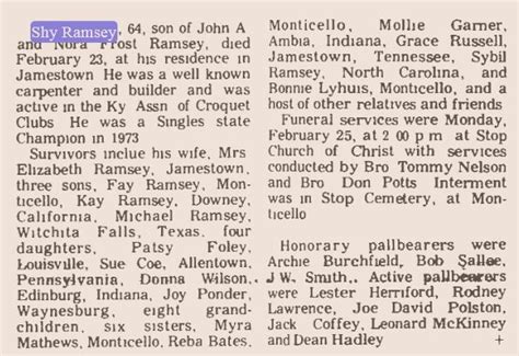 Henry Newell Shy Ramsey 1910 1974 Find A Grave Memorial
