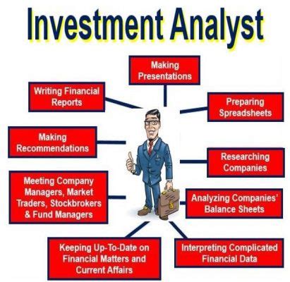 Financial analysts job description, financial analysts salary, financial analysts information, what is the. What is an investment analyst? - Market Business News