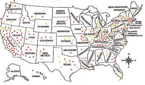 Map Of The Nephilim Spirits In North America