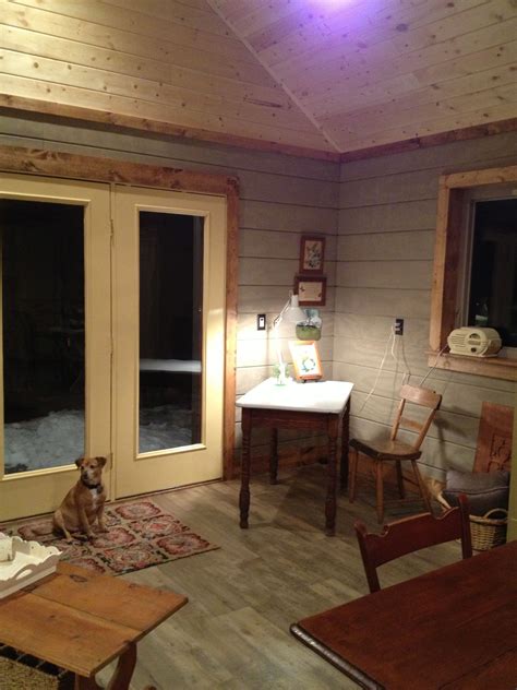 Another View Of The Tongue And Groove Pine Ceiling The Walls Are The
