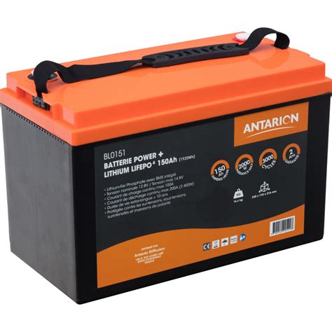 Antarion Gamme Batterie Lithium Agm 12v Convertisseur