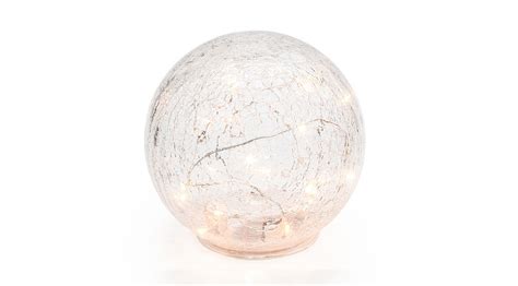Led Sphere 8″ Crackle Glass Decor Light