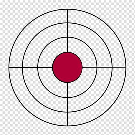 Black And Red Target Art Shooting Target Bullseye Bb Gun Sight