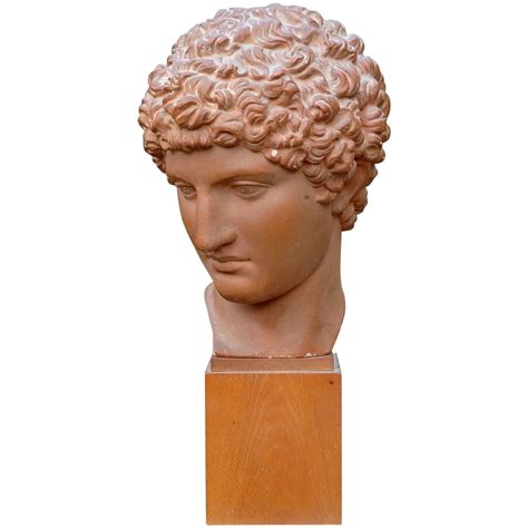 Art Objects Sculpture Decorative Antique Mythology Art Hermes Bust