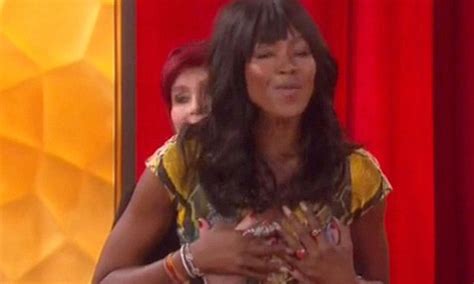 Sharon Osbourne Gropes Naomi Campbell S Breasts On The Talk Daily Mail Online