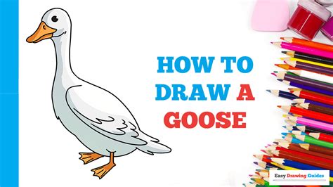 How To Draw A Goose Really Easy Drawing Tutorial Drawing Tutorial
