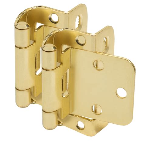 Cosmas 18650 Bb Brushed Brass Self Closing Partial Wrap Cabinet Hinge 1