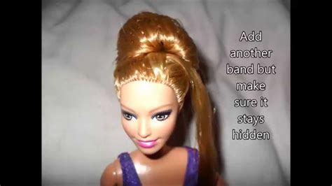 How To Style Barbies Hair 1 Youtube