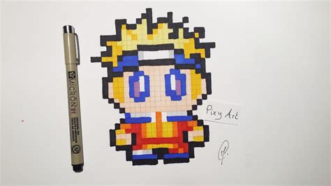 Tuto Dessin Pixel Art Naruto Youtube Images