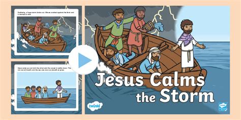 Jesus Calms The Storm Bible Story Powerpoint