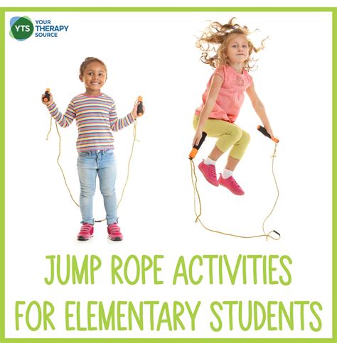 Jump Rope Activities For Elementary Students Your Therapy Source