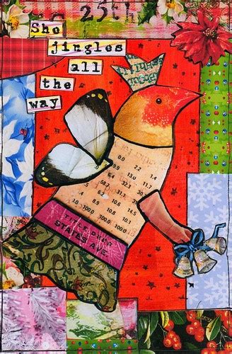 She Jingles All The Way Postcard ~ Borders Made With Colla Flickr