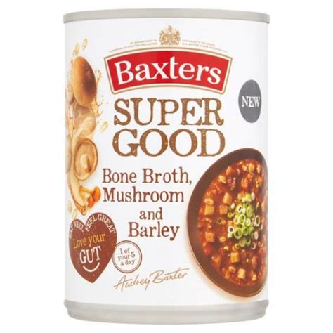 Baxters Bone Broth Mushroom And Barley Soup 400g Compare Prices And Buy