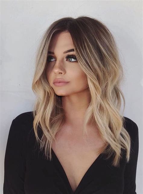 Shadow Root Blonde Balayage Ombre Hair Blonde Hair Lengths Balayage