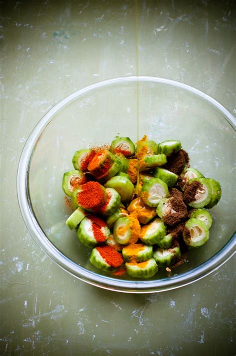 It is a unique blend of herbs which nourishes the scalp and hair and leaves hair bettery looking and lengthy. Oven Crisped Bitter Gourd {Kerala} ~ kiran+tarun [ R e c i ...