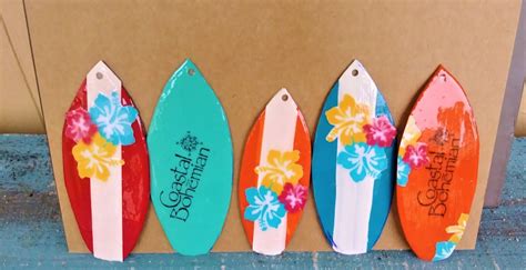 The perfect fit for your seaside christmas. Surf Board Christmas Ornaments | Christmas ornaments ...