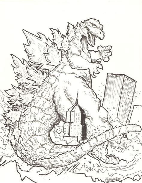 Godzilla Coloring Page 2014 Coloring Home