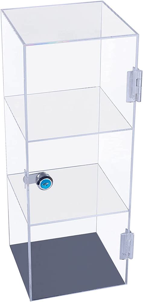 Duvindd Acrylic Display Case With Lock15x15x40cm Non Assembled