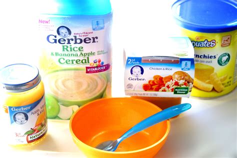 Earth's best organics provides first foods, such as infant formula and baby cereals, dissolvable soft solids, purees, and even snack foods and smoothies for your toddlers. Gerber Baby Food Stages And Ages - My Food