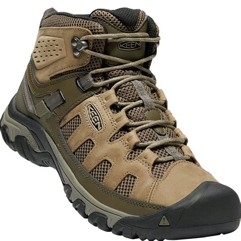 Keen Mens Targhee Vent Mid Hiking Boots Oliviabungee Cord