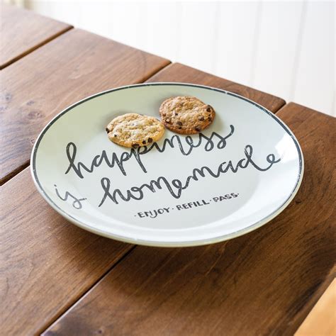 Blessing Plate Happiness Is Homemade Hand Illustrated Collection