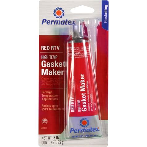 Permatex 81160 High Temp Red RTV Silicone Gasket Maker 85 Gr