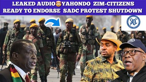 Chaputikakuzanupf Over Sadc Leaked Audio Jeff Judah Awaridza Mnangagwa