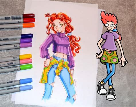 Pepper Ann By Lighane Pepper Ann Drawing Cartoon Characters Disney