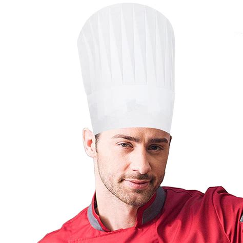 1pcs Disposable 9 Inch High Chef Hat Non Woven Adjustable Tall