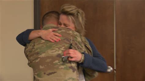 Watch Local Soldier Surprises Mom For Mothers Day Youtube