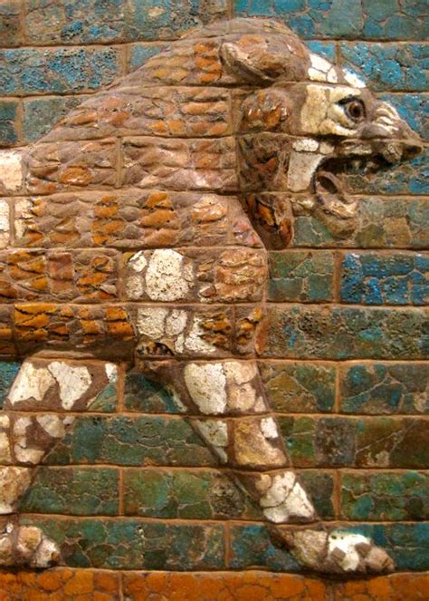 Tammuz One Of Two Babylonian Lions At The Oriental Institute Museum In