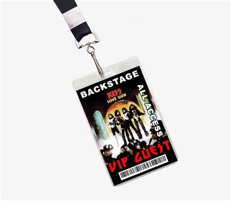 Kiss Backstage Pass Lanyard Id Concert Pass Etsy Uk