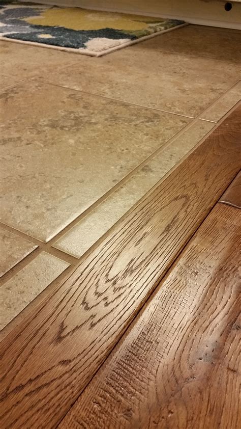 20 Tile Meets Wood Floor