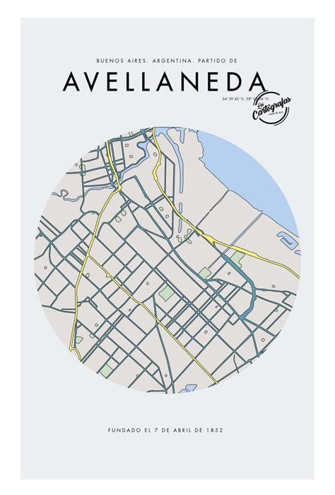Mapa Ciudad De Avellaneda Buenos Aires