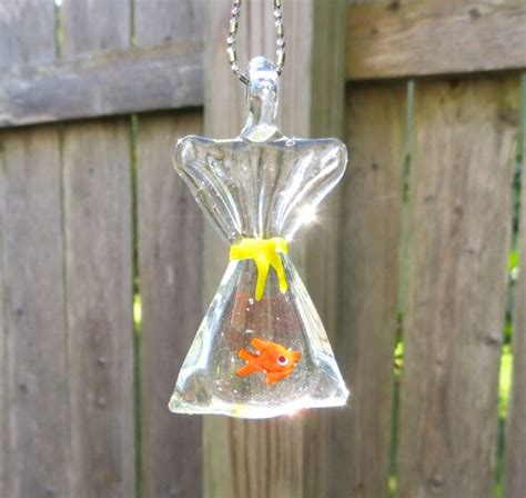 Tropical Fish In A Bag Necklace By Wave Of Life Etsy