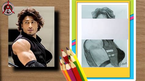 Bollywood Actor Vidyut Jamwal Picture Sketch 💥💥💥 Youtube