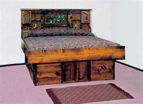 Make provisions for the comfortable sleep of your guests. Waterbed Carolina Rose Complete-HB,FR,deck,6D ped K, King Pine Waterbeds & Frames, , Water Beds ...