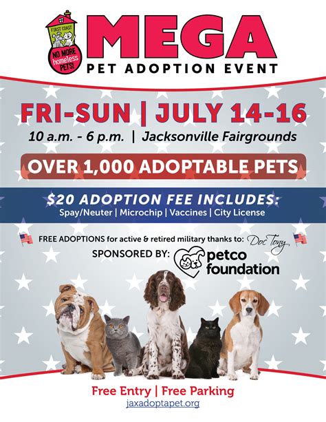 Duplicate posts will be removed. Jacksonville Humane Society | MEGA Pet Adoption Event