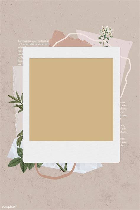 Free polaroid mockups for powerpoint. Download premium illustration of Blank collage photo frame ...