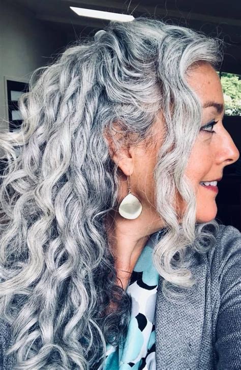 15 Beautiful Gray Hairstyles That Suit All Women Over 50 Grey Curly