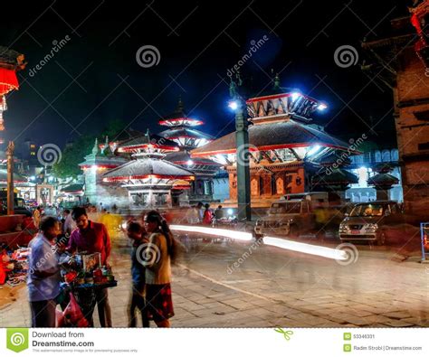 Durbar Square Kathmandu At Night Editorial Photo Image Of Night