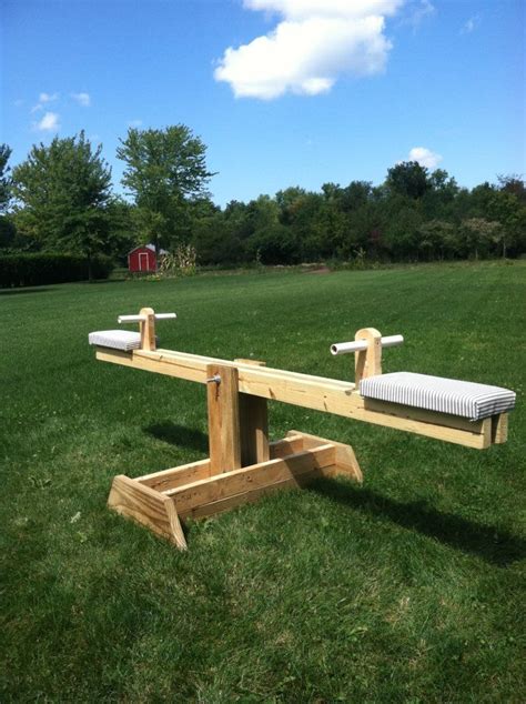 Teeter Totter Backyard For Kids Diy Backyard Wood Projects For Kids