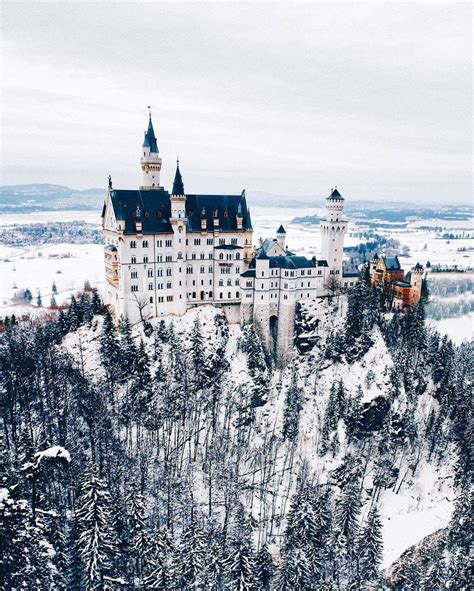 A Snowy Neuschwanstein Castle Photo By Jacob Riglin Castles