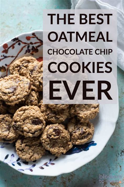 Beat in eggs one at a time, then stir in vanilla. The Best Oatmeal Chocolate Chip Cookies ever | Blossom to Stem